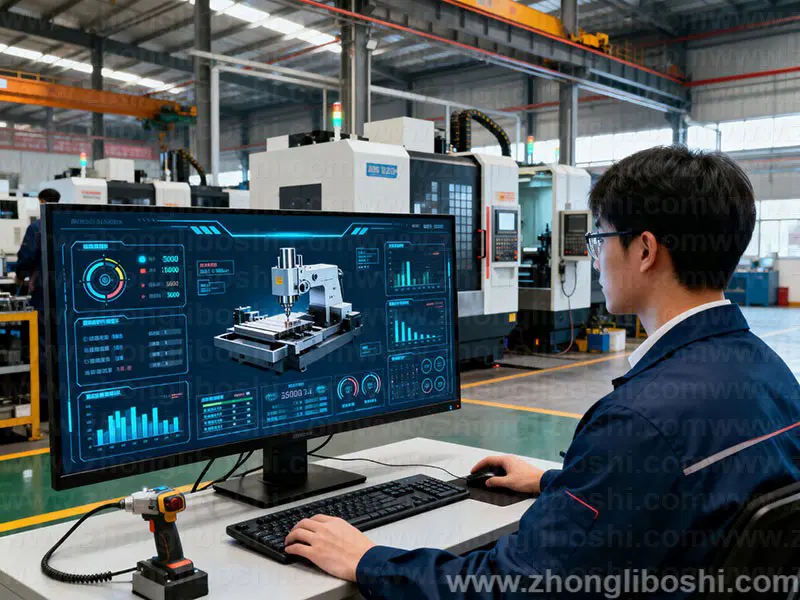 精密机械加工车间-数控车床阵列实拍图