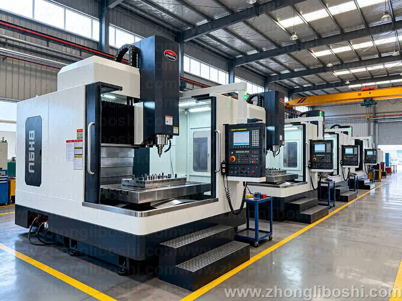 精密机械加工车间,数控车床阵列实拍图