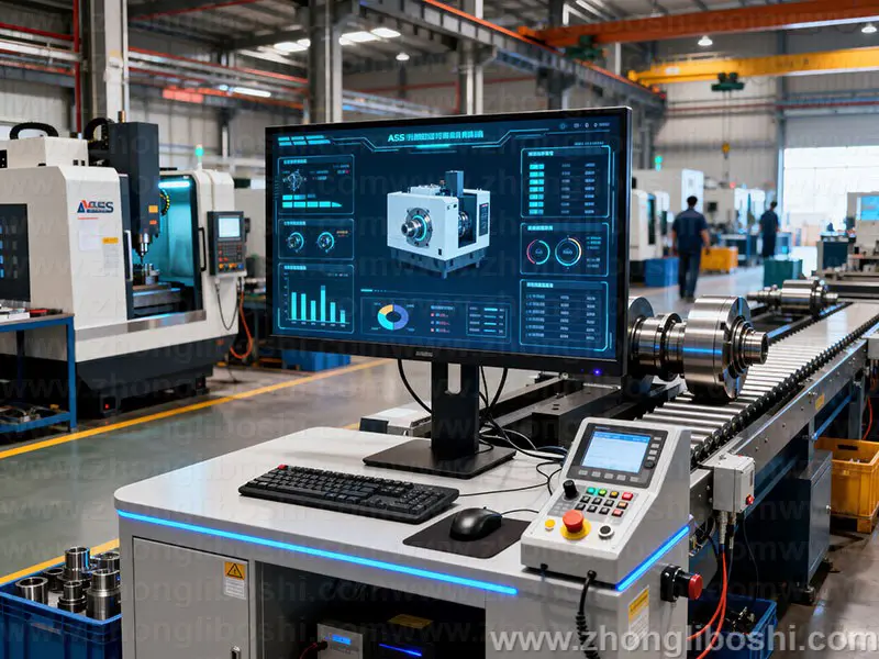 精密机械加工车间-数控车床阵列实拍图