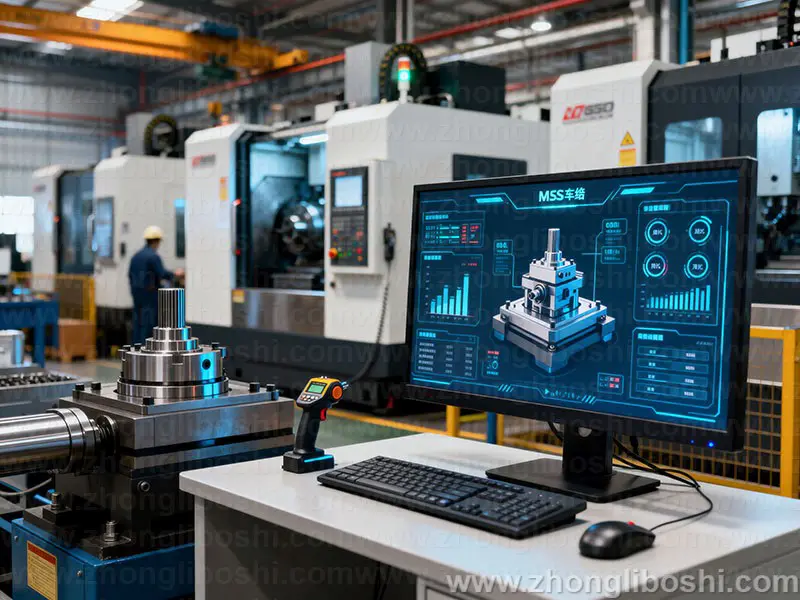 精密机械加工车间-数控车床阵列实拍图