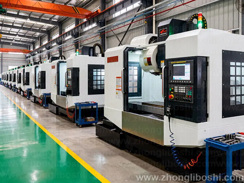 精密机械加工车间-数控车床阵列实拍图