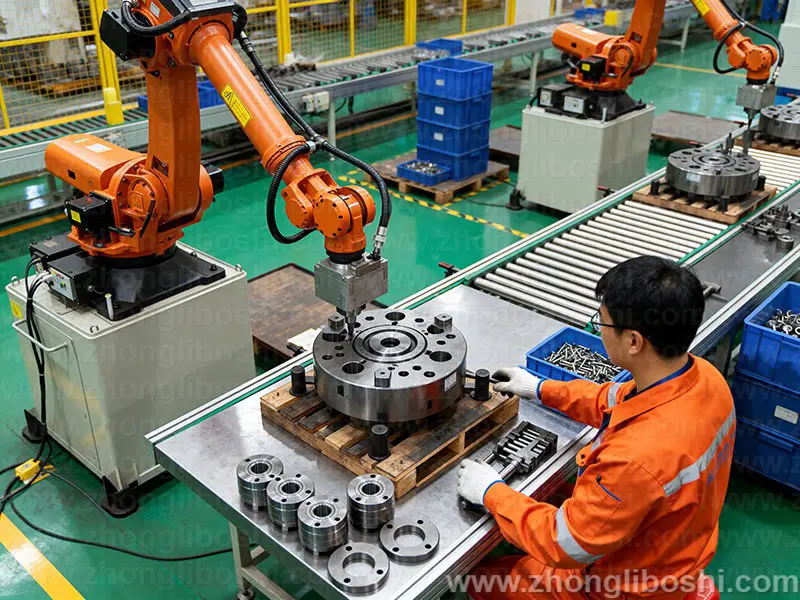 精密机械加工车间-数控车床阵列实拍图