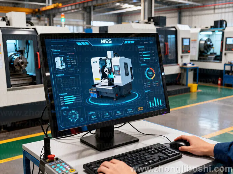 精密机械加工车间-数控车床阵列实拍图