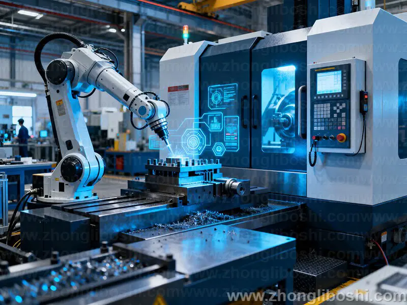 精密机械加工车间-数控车床阵列实拍图