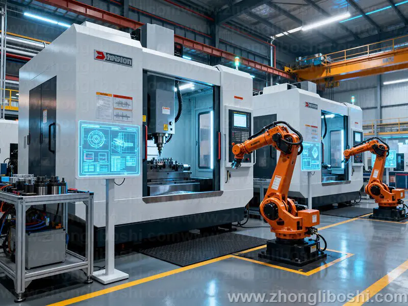 精密机械加工车间-数控车床阵列实拍图