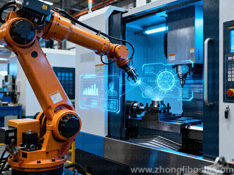 精密机械加工车间-数控车床阵列实拍图