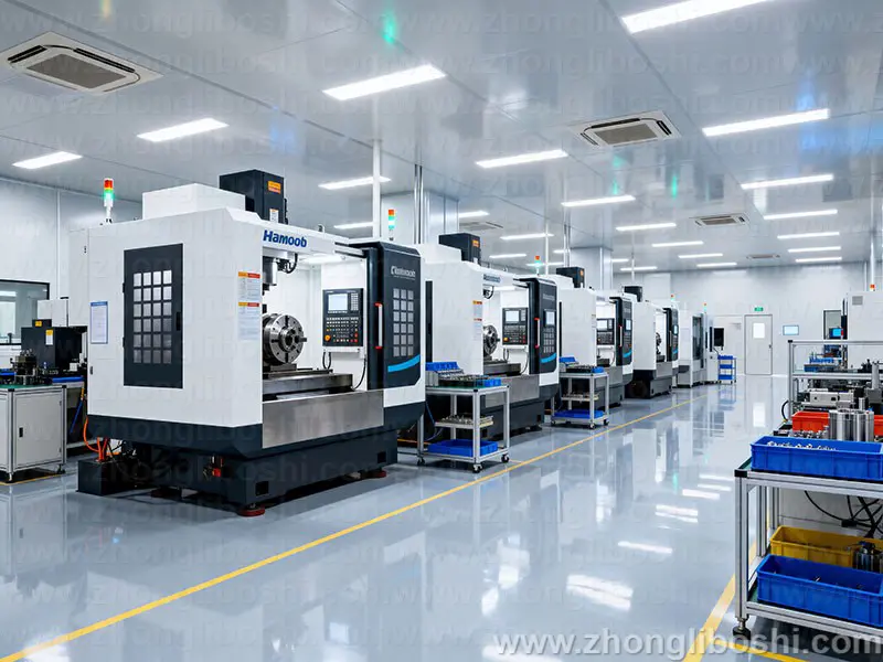 精密机械加工车间-数控车床阵列实拍图