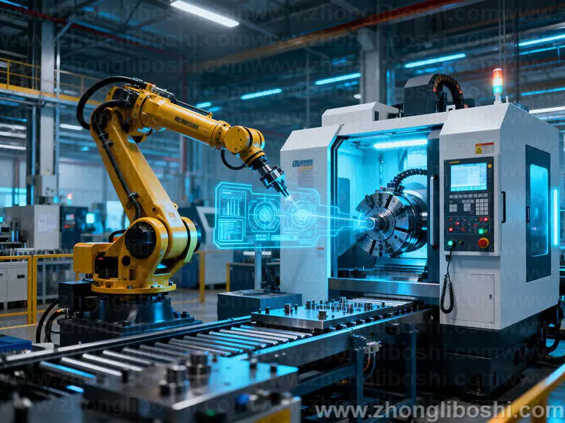 精密机械加工车间-数控车床阵列实拍图