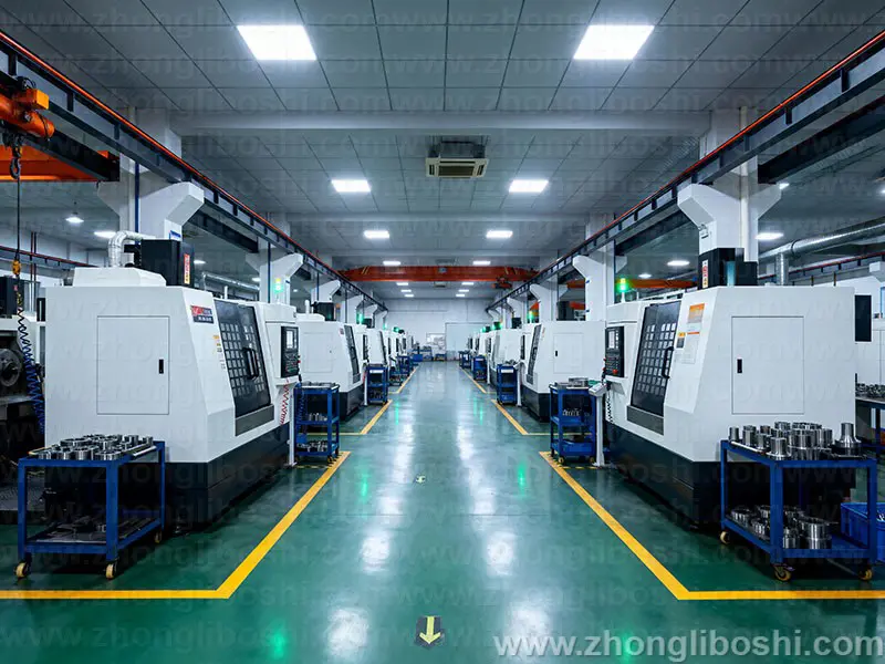 精密机械加工车间-数控车床阵列实拍图